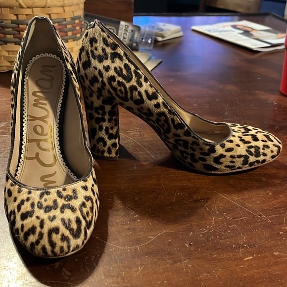 Sam Edelman leopard print heels, 9m - Picture 7 of 15